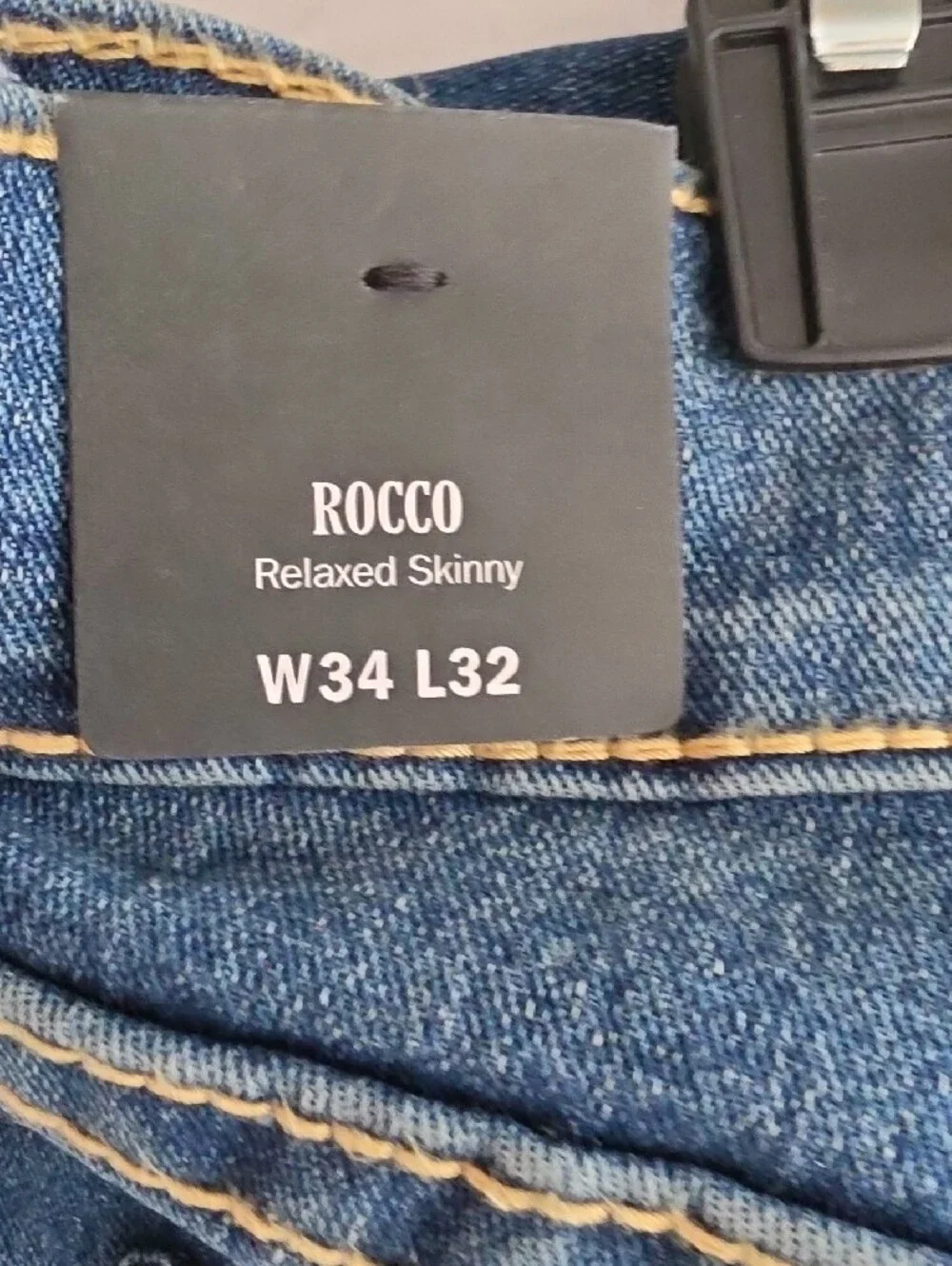 True Religion Rocco Relaxed Skinny Big Stitch Jeans - New